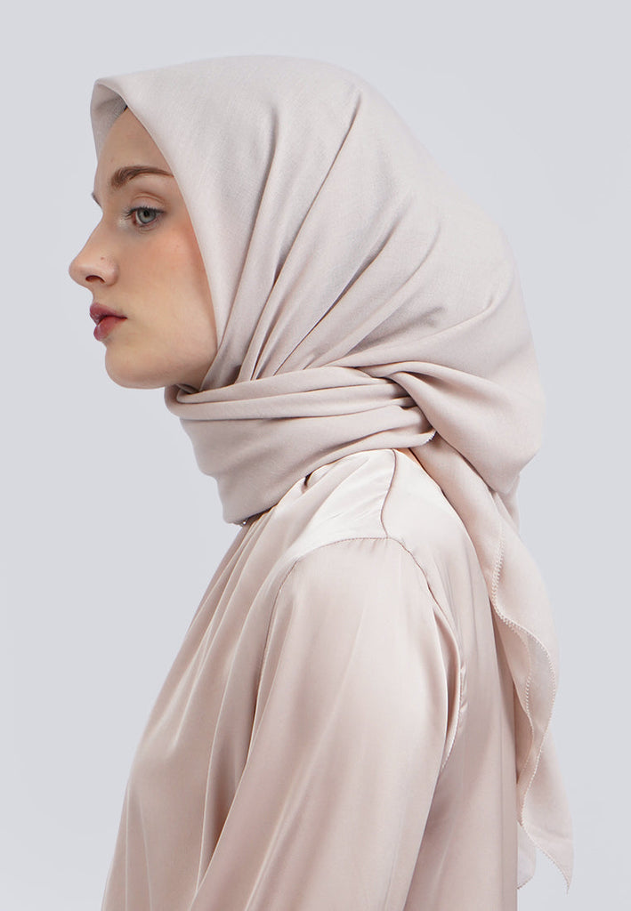 VOAL SQUARE SCARF-EYELASH