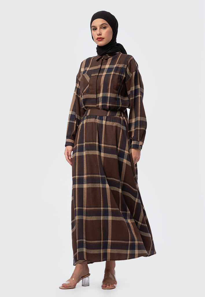 HALIA SKIRT BROWN
