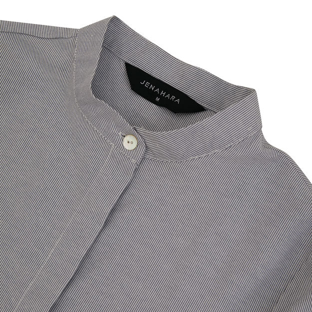 Ikigai Buttoned Sleeve Shirt Grey