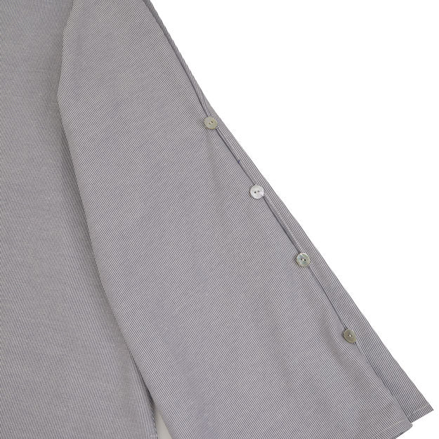 Ikigai Buttoned Sleeve Shirt Grey